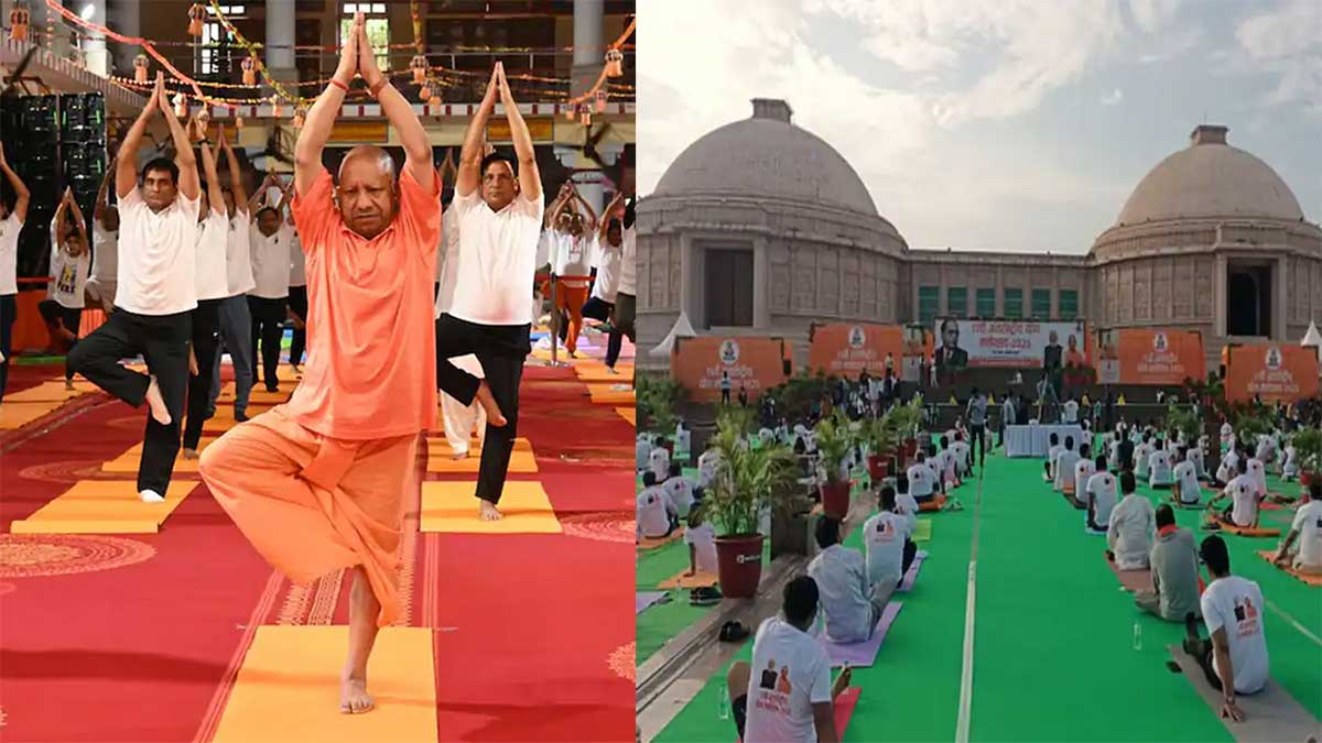 International Yoda Day 2025: मुख्यमंत्री योगी आदित्यनाथ ने गोरखपुर में किया योग, स्वस्थ रहने की अपील